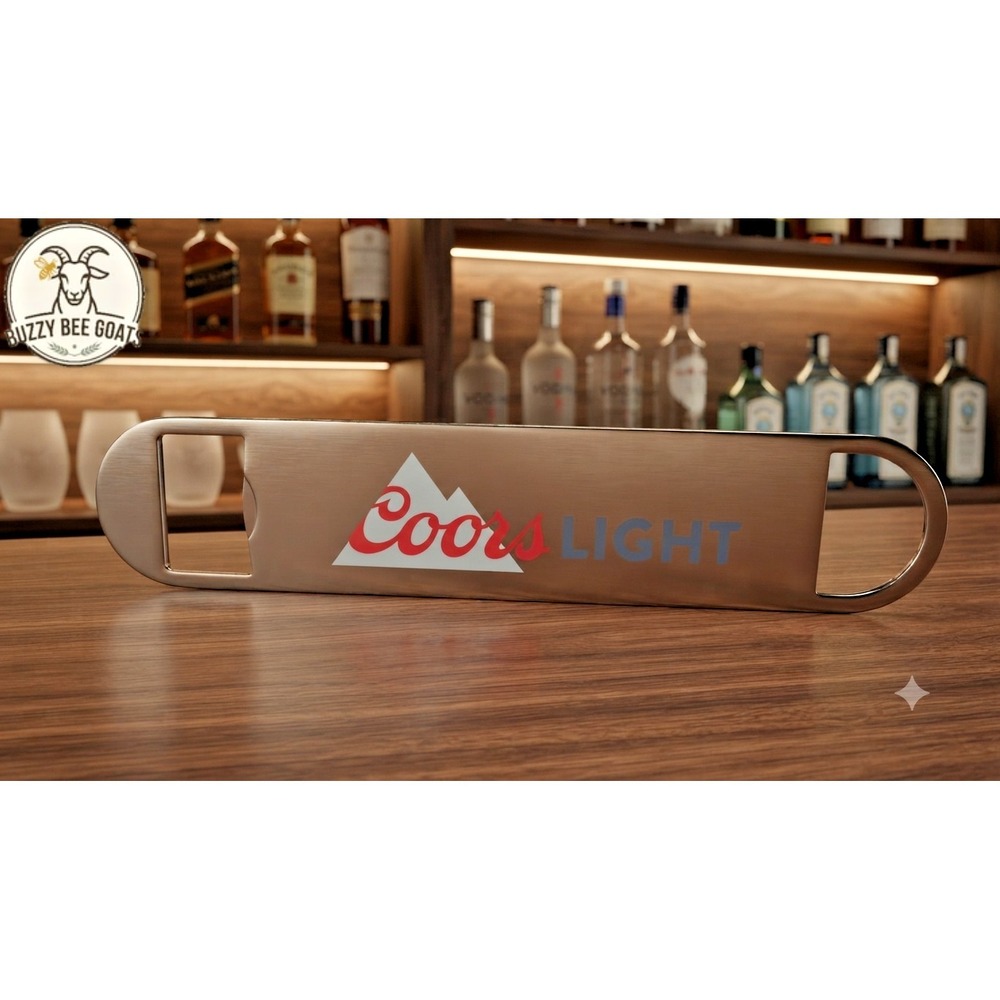 Stainless Steel Bottle Opener, CoorsLight Branded Bar Blade